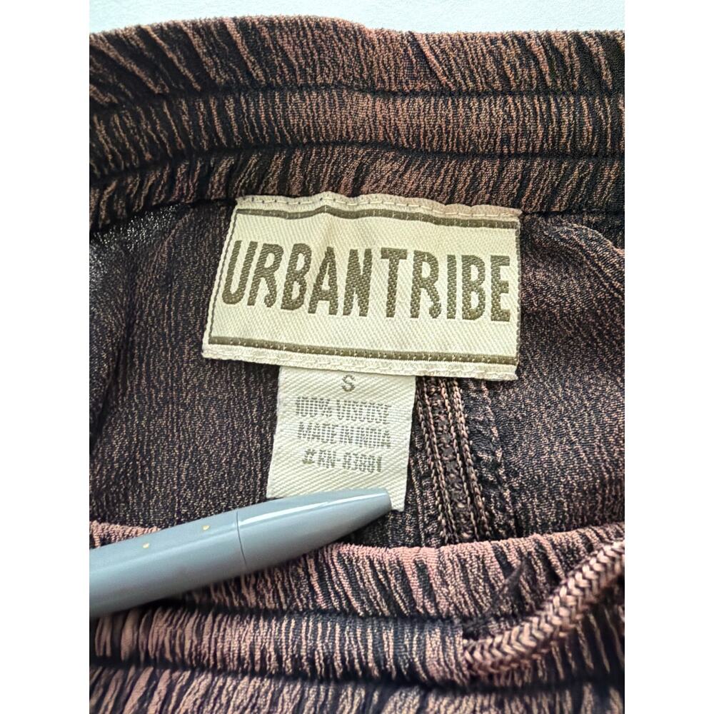 Urban Tribe Vintage Boho Western Embroidered Brown Skirt SZ S - Picture 3 of 7